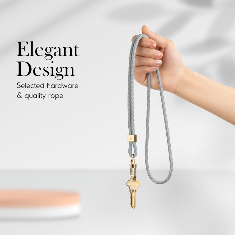 SENLLY Lanyard for keys, original minimalist design, ID holder, neck