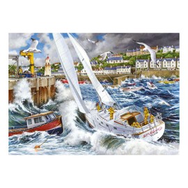 The House of Puzzles Storm Chased Jigsaw - 500 Piece Jigsaws For Adults, Artist Illustrated, Scenic Landscape, Deluxe Puzzle Gifts