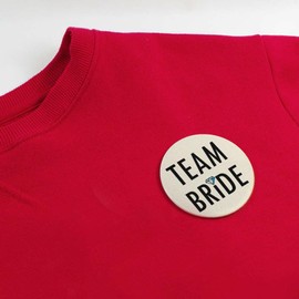 58mm 'Team bride' Medium Button Pin Badge (BB00120764)