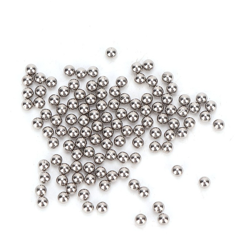 Stainless Steel Polishing Beads Burnishing Ball Jewelry Polishing Accessory (2mm)