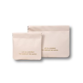 Toiletry Bag for Women Men, Waterproof Makeup Cosmetic Bag Travel Organizer (White)