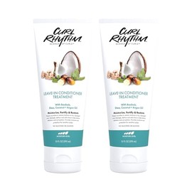 Curl Rhythm Leave-in Conditioner Treatment - Leave-in Conditioner for Curly Hair - Hair Moisturizer with Shea, Coconut, and Argan Oil - 2 pc
