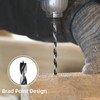 Extra Long 12inches Brad Point Wood Drill Bit Set (12