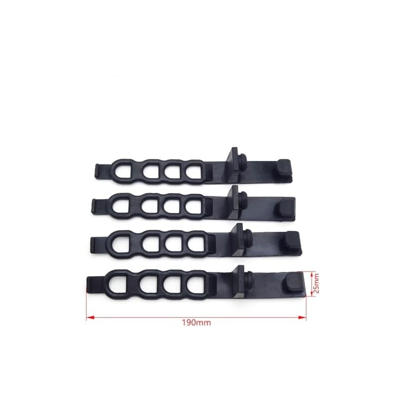 4 Pieces Motorcycle Headlight Mask Rubber Fix Mounts Strips Motocross