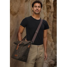 WELKINLAND 6H Insulation Waxed Canvas Lunch Bag, Leakproof Insulated Canvas Lunch Bag, Heavy-Duty Lunch Bag, Lunch Tote Bags For Men, Brown Lunch Bags, Lunch Bag For Men Work, Men Lunch Box