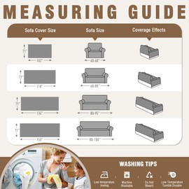 TAOCOCO Couch Covers for Pets Heavy Duty Couch Blankets for 3 Cushion Couch Sectional Sofa Covers Durable Throw Couch Covers for Dogs, Kids, Washable Sofa Slipcovers with Tassels (71''x134'' Ivory)