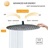 GGStudy Round 16 Inch Stainless Steel Shower Head Rain Style