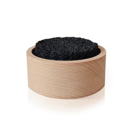 Lava Stone Diffuser for Sauna, Office, Bedroom, Bathroom - Natural Beechwood Base, Passive Diffusion, Lava Rock Absorbs Essential Oils - Natural Aromatherapy