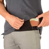 The TUBE Wearable Waistband Pocket/Zippers, X-Small, Black with Black