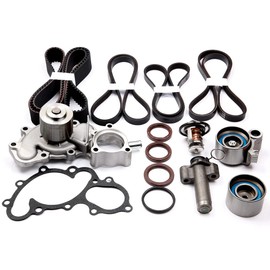 ROADFAR Engine Timing Belt Kit with Water Pump Replacement 1996-2002 For Toyota For 4Runner,1995-1998 For Toyota T100,1995-2004 For Toyota For Tacoma,2000-2004 For Toyota For Tundra