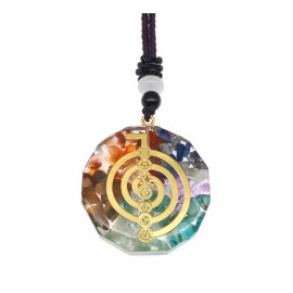 TENDER LIHOME Collar 7 Chakras Orgonita Cuarzo Reiki Chacras Espiritual