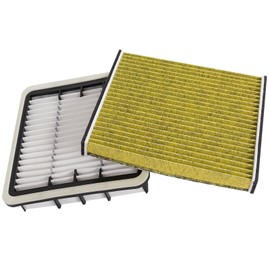 JAETHB Engine and Cabin Air Filter Kit for Lexus 2001 to 2006 LS430 GS430 4.3L 3UZFE for Lexus 2002 to 2010 SC430 4.3L V8 for Lexus 1998 to 2000 GS400 4.0L 1UZFE Replace 17801-50030 87139-50030