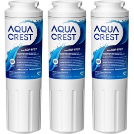 AQUA CREST UKF8001 Refrigerator Water Filter, Compatible with Maytag UKF8001P, Whirlpool UKF8001AXX-750, UKF8001AXX, EDR4RXD1, 4396395, EveryDrop Filter 4, Msd2651heb (Pack of 3)