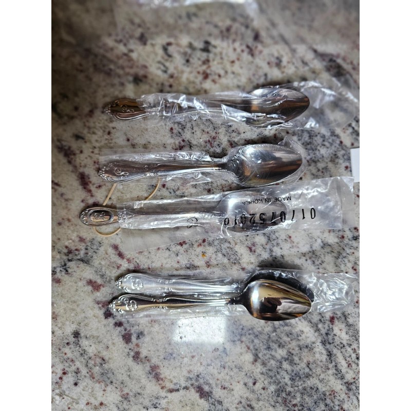 Customcraft New CUSTOMCRAFT Stainless Sample Flatware Spoons Monogram "B” Lot
