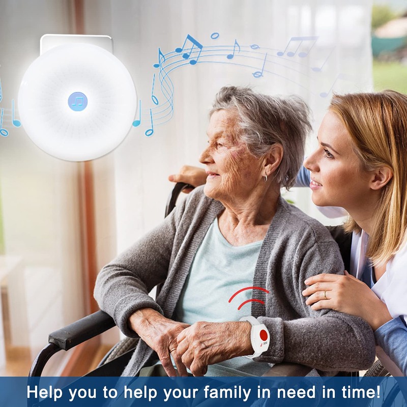 ChunHee Wireless Personal Alarm for Elderly- Caregiver Pager Emergency Call