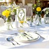 Round Gold Table Number Holders, 16 Pack 3.35 Inch Desktop