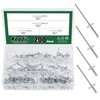 Keadic 200Pcs 4 Sizes 1/8" Aluminum Large Flange Blind Rivets