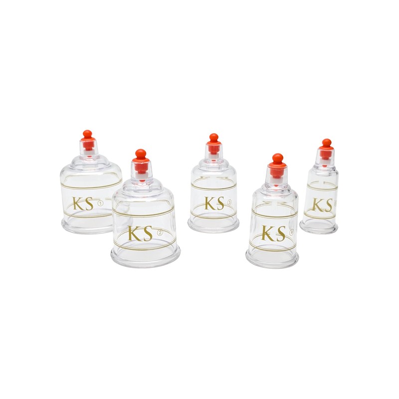 KS AG Professional Cupping Set (17 Cups) with Extension Tube