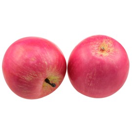 PIYANYO Pink Apples Realistic Decorative Fruits Lifelike Artificial Fruit Ornaments Suitable for Filling Fruit Plates Home Dining Tables and Still Life Painting Props 4pcs