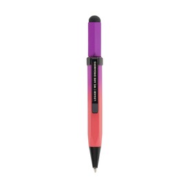 Legami - Mini Touch Pen 0.8 Diameter x Height 9.6 cm, Ballpoint Pen, Black Ink, Tip Diameter 1.0mm, Pen with Rubber for Typing on Any Touch Screen Device
