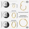 ABILITH 3 Pairs Small Huggie Hoop Gold Earring for Women