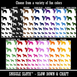 St Bernard Saint Dog with Heart Temporary Tattoo Water Resistant Fake Body Art Set Collection - Light Pink (One Sheet)