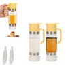 YIK TUNG 2 Pack 12 Oz Glass Honey Dispenser Pot