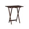 Powell Hazelnut Tray Tables, Cherry 23.63 x 26.38 x 15.75