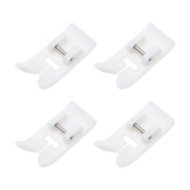 ECSiNG 4PCS Non-Stick Foot Sewing Machine Presser Foot Compatible with Most Low Shank Snap-On Household Multifunctional Sewing Machines