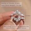 Newshe Jewellery 5A Cz Wedding Ring Enhancer for Engagement Rings