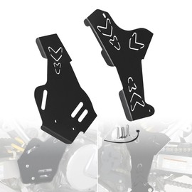 DR650 Side Frame Guard Compatible with 1996-2024 DR 650 DR650SE 2015-2024 DR650S Frames Protection Cover Dirt Bike Motorcycle Aluminum Accessories (Black)