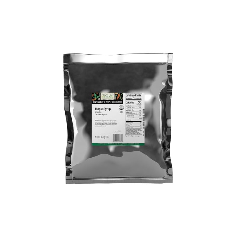 Frontier Co-op Maple Syrup Granules, Certified Organic, Kosher | 1