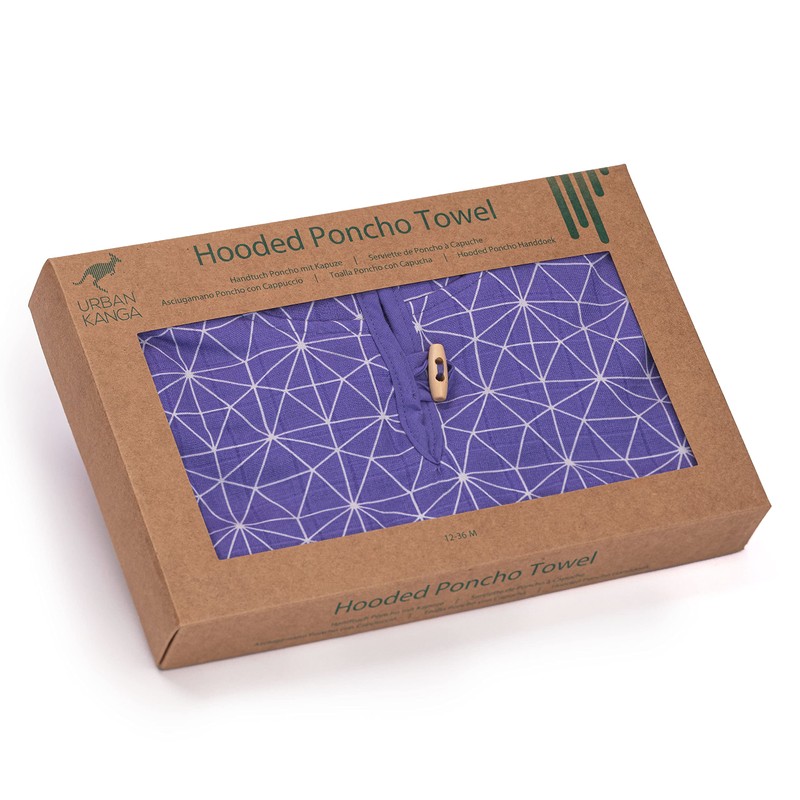 Urban Kanga Baby Bath Poncho with Hood Double-Sided Poncho Children