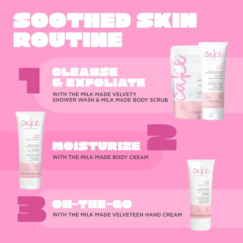 Cake Beauty Velveteen Hand Cream, Milk Made - Soothing, Lightweight