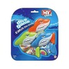 M.Y Splash 4 Pack Dive Sharks with Streamer Tails -