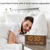 Mesqool Digital Alarm Clock with Temperature & Humidity