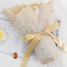 CC wonderland zone 1 Inch Champagne Gold Satin Ribbon Rolls(25mm Wide x 91m Long) for Gift Wrapping,Crafting,Florist