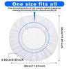 Mabor 6Pcs White Elastic Chef Hairnets for Women, Hairnets for