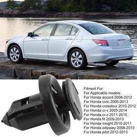 Fydun Push-Type Retainer Clips Wheel Arch Lining Splash Guard Engine Under Tray Trim Clips 91560-SP0-003 for Accord Civic CR-V Odyssey Pilot(50pcs)