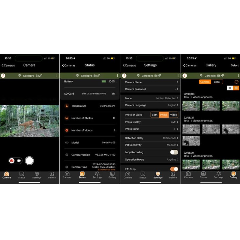 GardePro Trail Camera WiFi E8 64MP