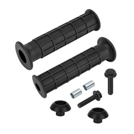 JAVIK Handle Grip & Handle Bar End Guard with Screw for Honda Rancher 350 400/Rincon 650 680/FourTrax 125 250 300 350/Sportrax 250 300/ATC 125 200 350 O.E.M# 53165-958-010 53167-958-680