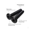 binifiMux 10pcs M6 x 45mm Black Rivet Countersunk Socket Cap