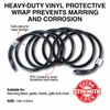 [2PCE] Handy Hardware Steel Security Cable, Heavy-Duty Theft Protection for