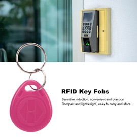 RFID Key Fobs 125KHz Portable Contactless Proximity Key Fob 100PCS for Door Entry Access Control System Time Attendance