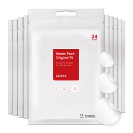 COSRX Master Patch Original Fit (240 Count) Absorbing Hydrocolloid Spot Treatment Pimple Spot Stickers, 3 Sizes