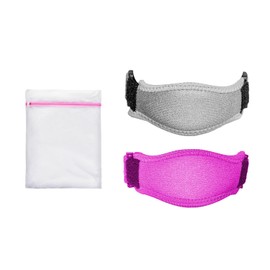 ATBUSS Pack of 2 Elbow Straps, 1 Mesh Bag, Elbow Protection, Adjustable Elastic Elbow Protection, Shock Absorber Elbow Straps, Sports and Fitness Essential (Grey, Rose Red)