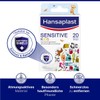 Hansaplast Kinderpflaster Sensitive (20 Strips), Wundpflaster mit niedlichen Tiermotiven zum
