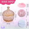 Qopoto 5 Pieces Large Body Powder Puff and Powder Container,