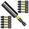 11 Piece SabreCut SCRK5 Magnetic 32mm PH2 Impact Bits and