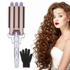 Hair Curling Iron 3-Barrel 22mm Egg Roll Hair Curler Hair